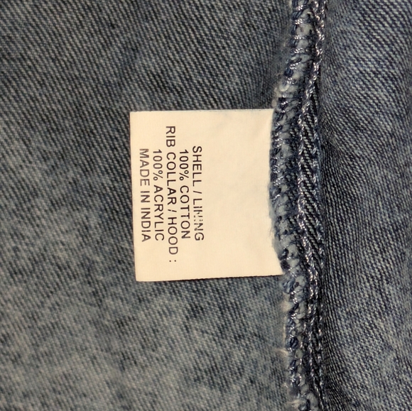 Sipos New York Hooded Jean Jacket Medium - Picture 4 of 7